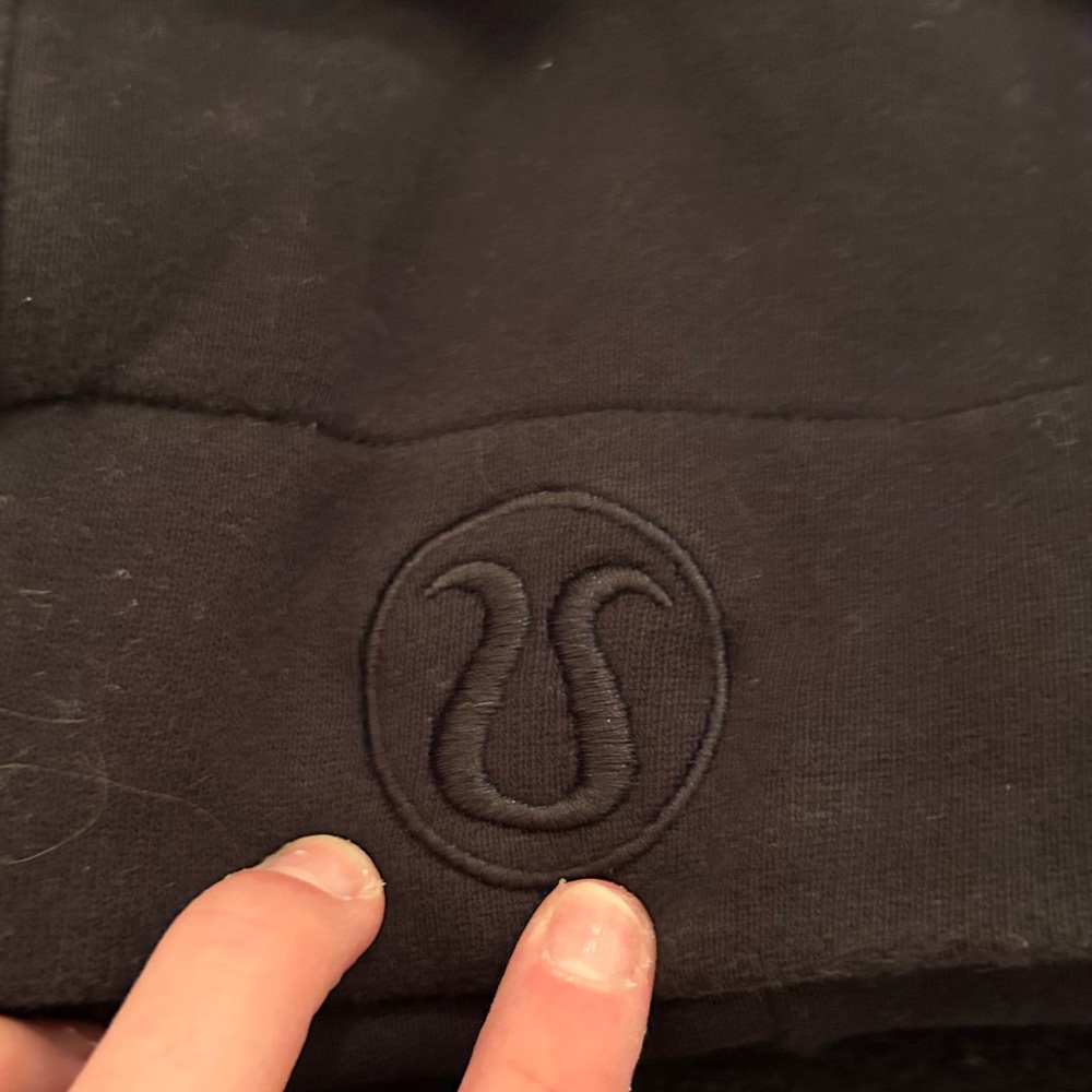 Lulu lemon black scuba full zip, size 0